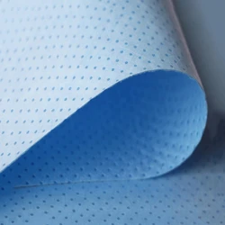 Cheap SSS SMMS 100% PP Eco Hot Stamping Blue Laminated Waterproof Breathable Decoration Medical Spunbond Non Woven Fabric Roll