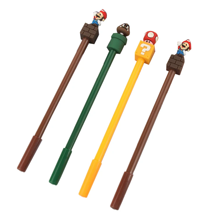 
High Quality Creativity 0.5 Mm Gel Pen With Super Mario Bros Shape 