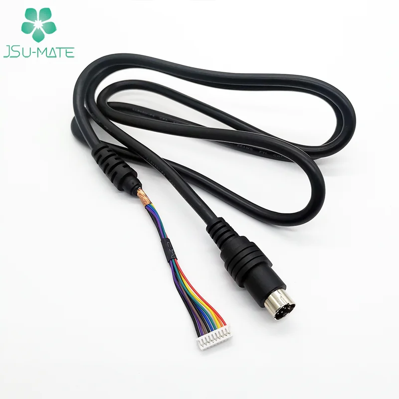 Пользовательские большие/мощность/Midi/мини Din 8Pin Male к Molex 9Pin кабель питания с USB-кабель вилкой Mini 8-ми штифтовый 9 Pin