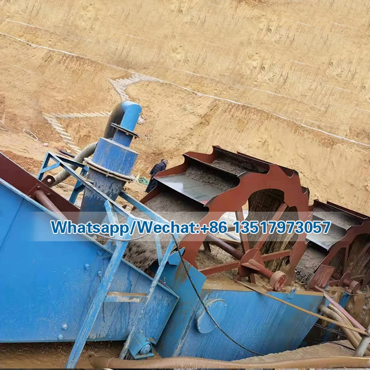 wheel type quartz sand washing machine bucket wheel sand washer