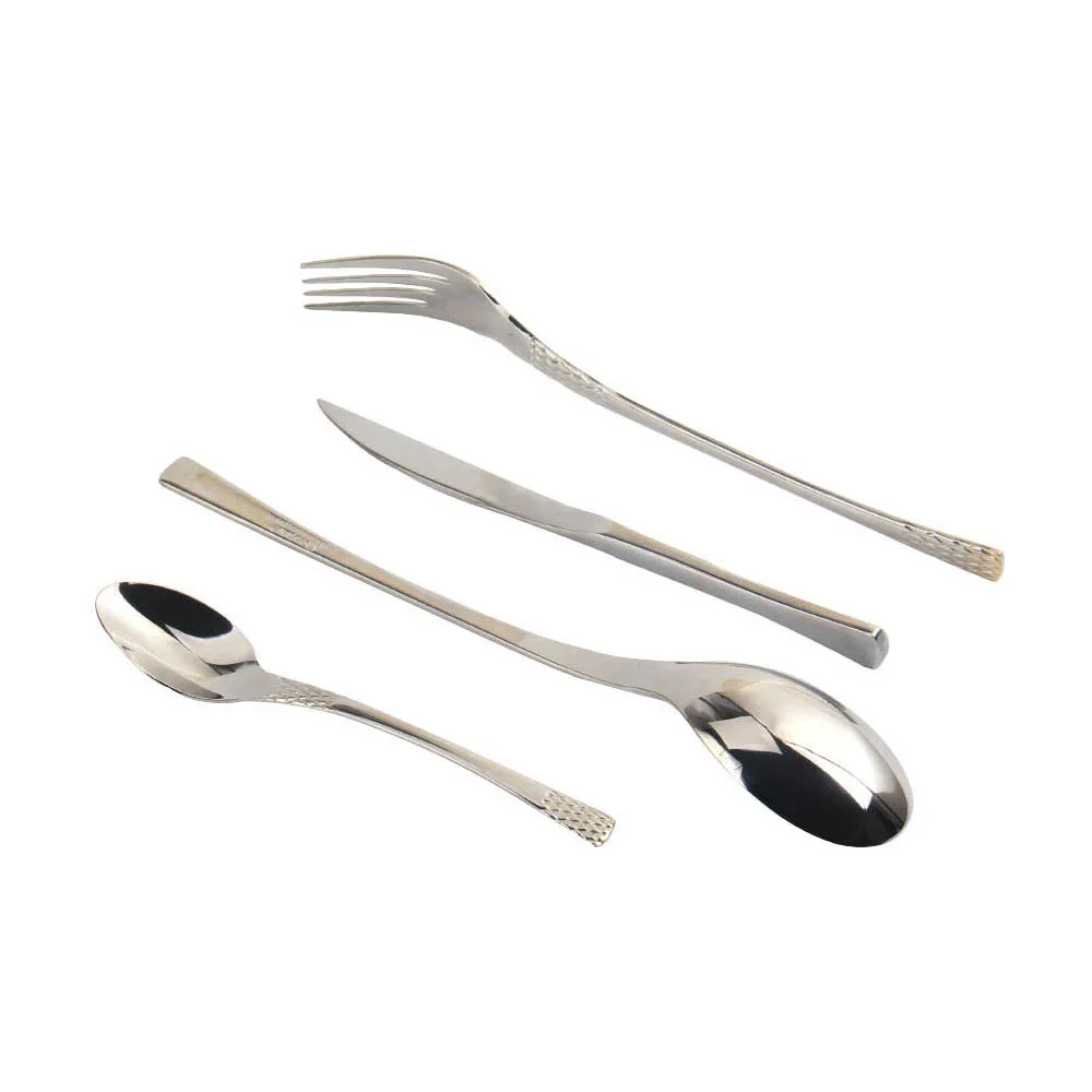Spoons, Knives, Teaspoons, Forks 18/10 Stainless Steel Silverware Mirror Polished Dishwasher Safe  Silver Tableware Set