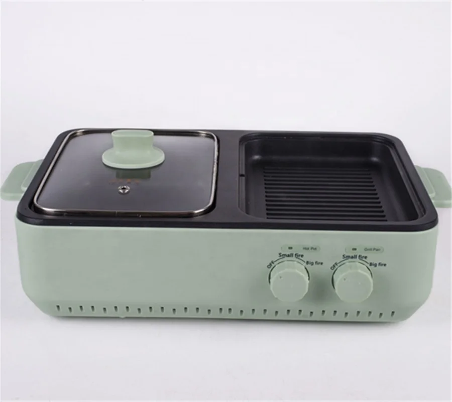 
Smokeless Hot Pot And Bbq Grill Indoor Electric Barbecue Grills Korea Nonstick Electric Grill With Hot Pot 