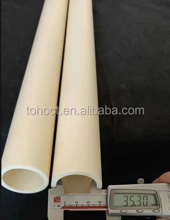 99.7%Al2O3 Ceramic Round Single Bore Alumina protection Tubes