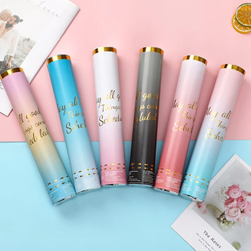 RUI YI Wedding Confetti Cannon Party Poppers Confetti Push Pop Birthday Baby Shower Gender Reveal Graduation Anniversary