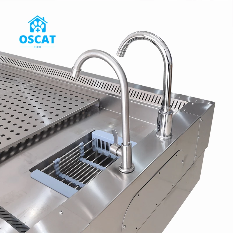 OSCAT reliable brand electric dissection table autopsy station embalming table stainless steel material manufacture