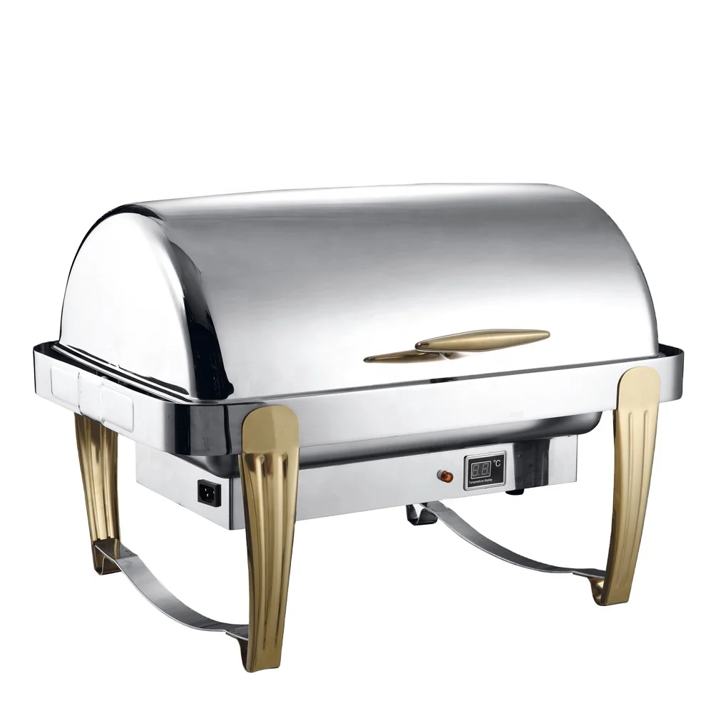 Best Price Rectangle Luxury Wedding Party Stainless Steel Chafing Dish Food Buffet Display Warmer