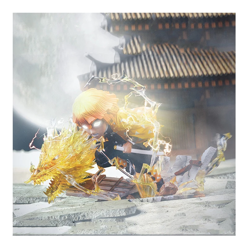 Anime Figure G5 Agatsuma Zenitsu Demon Slayer Model GK Action Figure PVC Toys