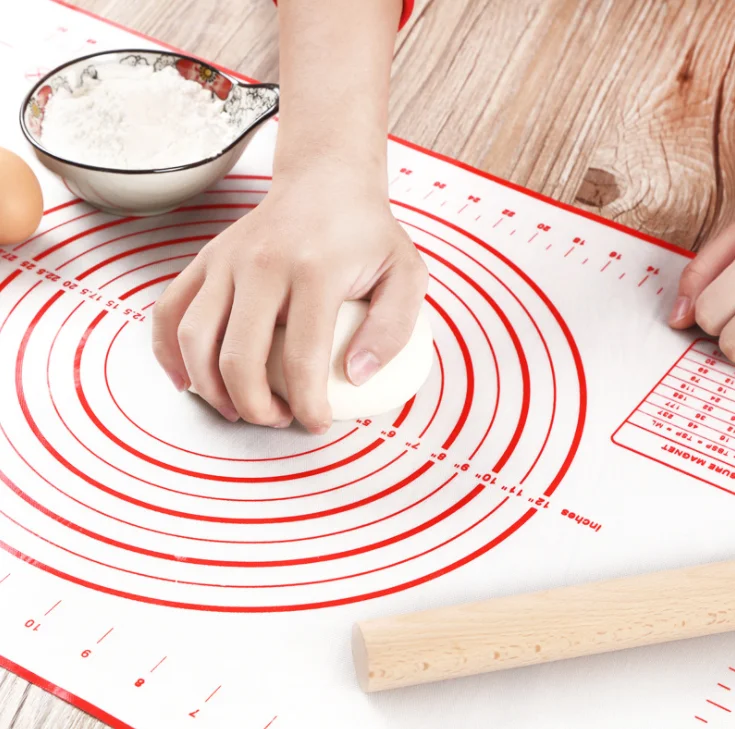 Top Seller Non-Slip Cooking Tools Silicone Baking Pastry Mat With Measurement For Dough Rolling