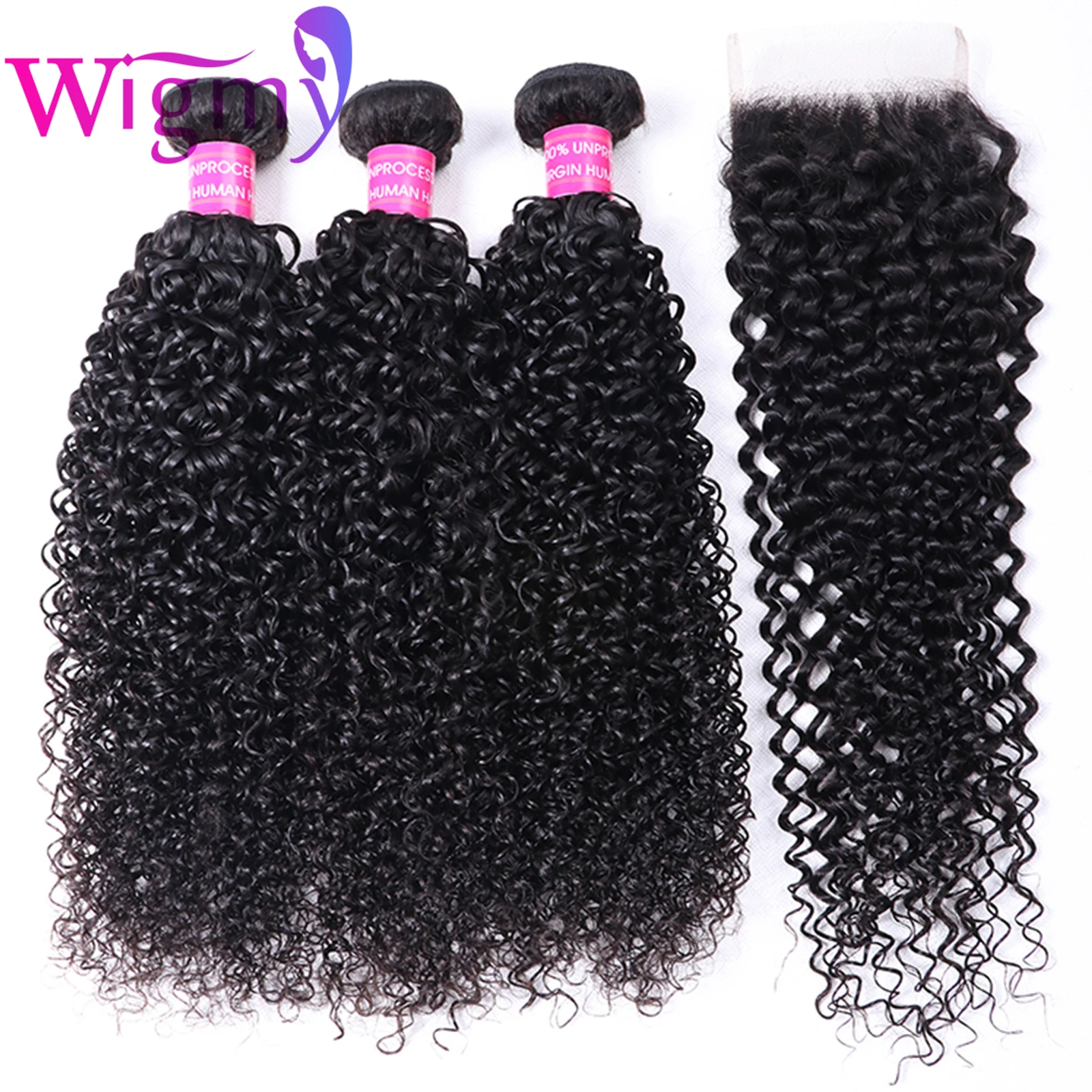 
Cheap Indian curly hair bundles with lace closure lace frontal malaysian kinky curly human hair 