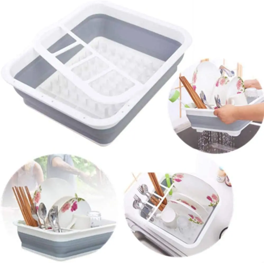 Kitchen Multi-Function Plastic Foldable Water Filter Drying Rack