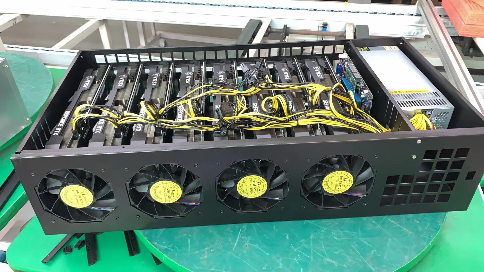  Высокая Коэффициент гашиша 200-240 mh/s gpu оборудование для майнинга с блоком питания 2500 Вт ssd 64 Гб ram 4