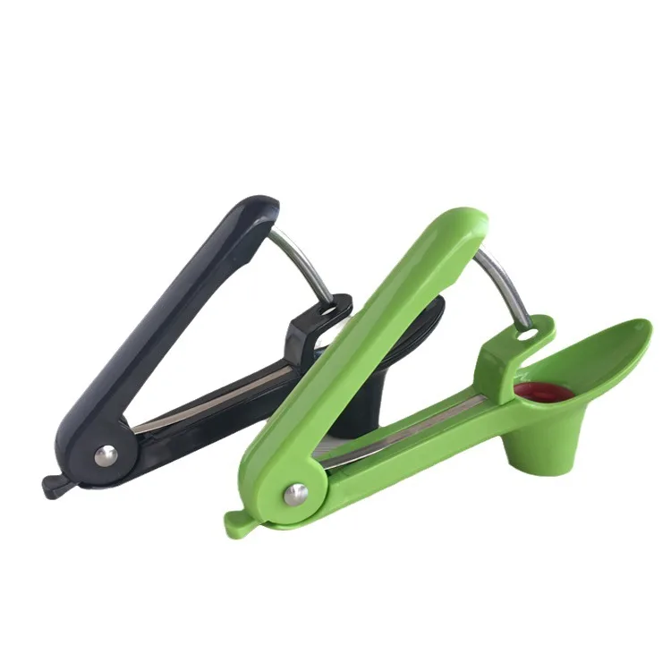 Kitchen Gadgets Cherry Pitter Plastic Fruit Core Seed Remover Portable Corer Manual Olive Cherry Pitter Tool
