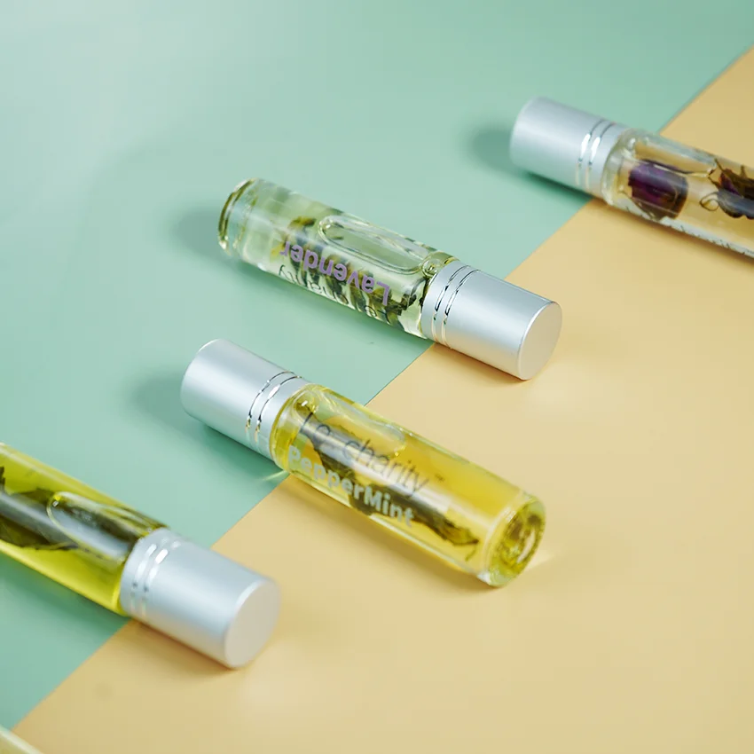 Travel Essentials Easy To Carry Rollerball Set Aromatherapy Essential Oil Roll Fragrance Organic Essential Oil