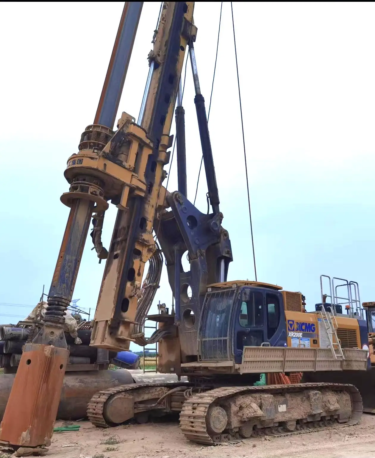 Xr200e High Power Rotary Drilling Rig With Depth 80m for Construction