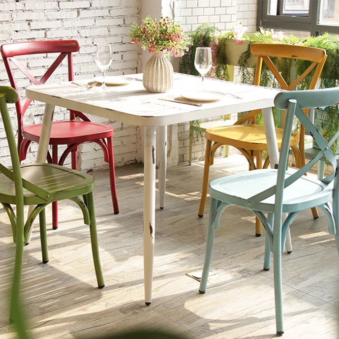 Hot Sale Anti-Aging Durable 4 Seaters Garden Round Table Chair Sets
