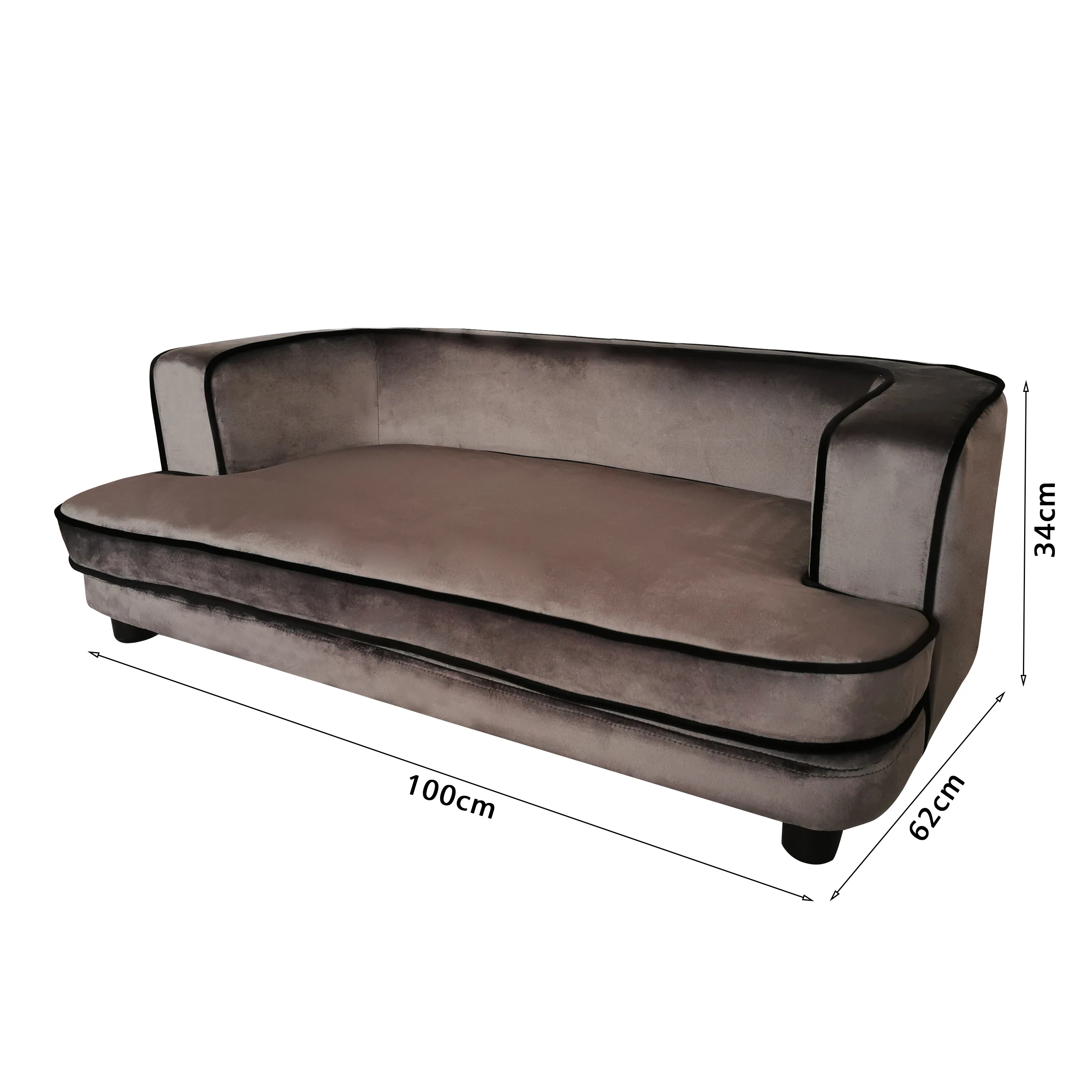 Laynsino Eco-Friendly Soft Animal Sofa Bed for Dogs Winter Season Velvet Wool Wood Fabric Velvety Cover Small Size Wholesale