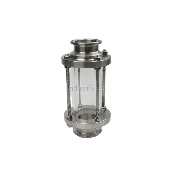 SS304 SS316L Stainless Steel Clamp Straight Sight Glass