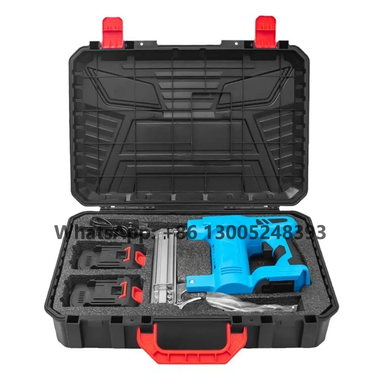 21V Brushless Electric Staple Gun Cordless Brad Shooting Nail Guns Nailing Machine Portable Framing Nailer Woodworking Tools