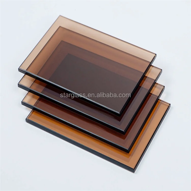 reflective price Tinted Float Glass Black Grey Green Blue Bronze colors colored building glass
