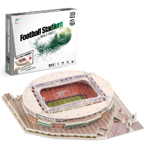 Hot Sale DIY 3D Puzzle Jigsaw Learning Education Toys World Football Stadium Assembled Building Model Puzzle Toys For Adult/Kids