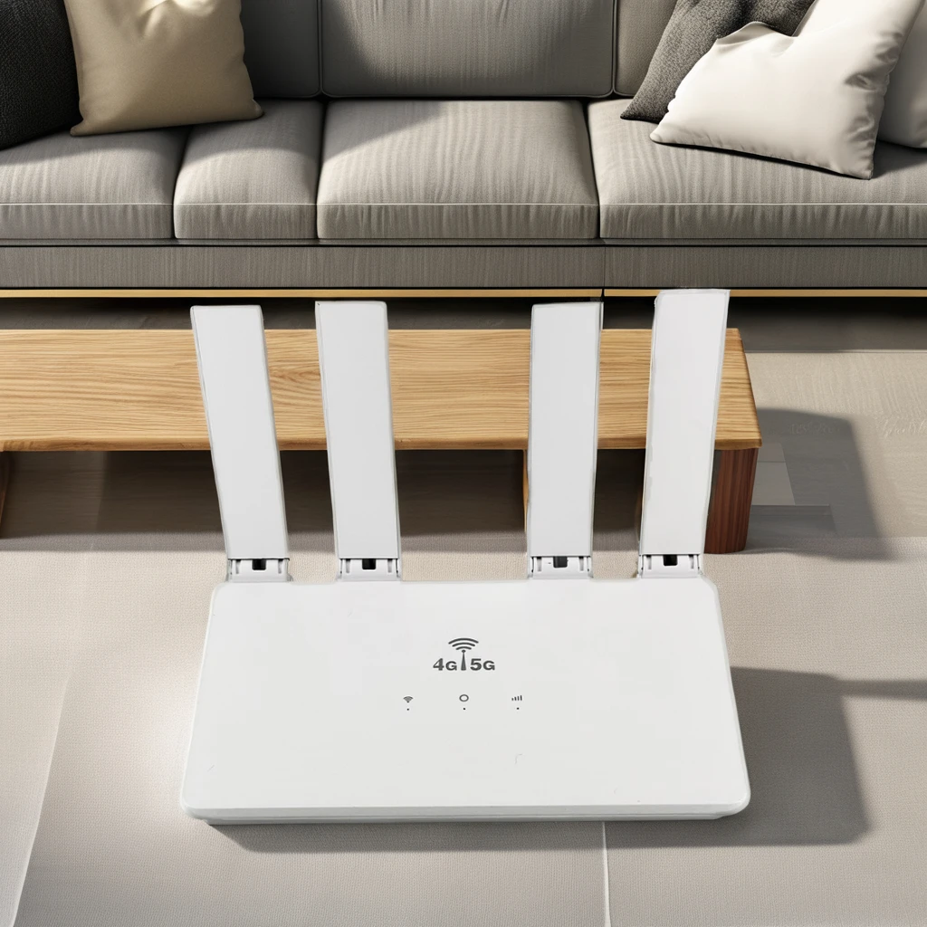 T-elek 4G Router CP-906 300mbps Indoor Modem with WiFi Sim Card Slot Long Range Firewall Supports 3G 5G LTE CPE Mobile Use Home