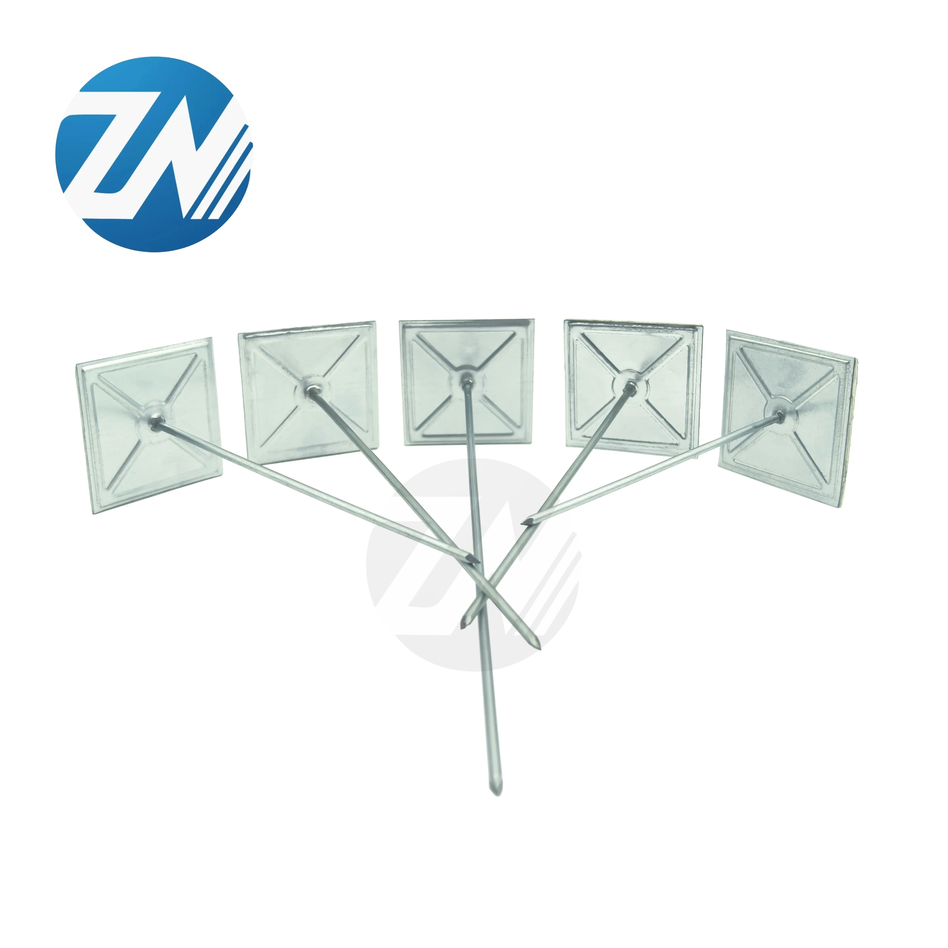 Iron Cap Nail with Smooth Shank Self-Locking Washers Lacing Anchor for Wall Gun-DIN Standard Excellent Pin Adhesive Insulation