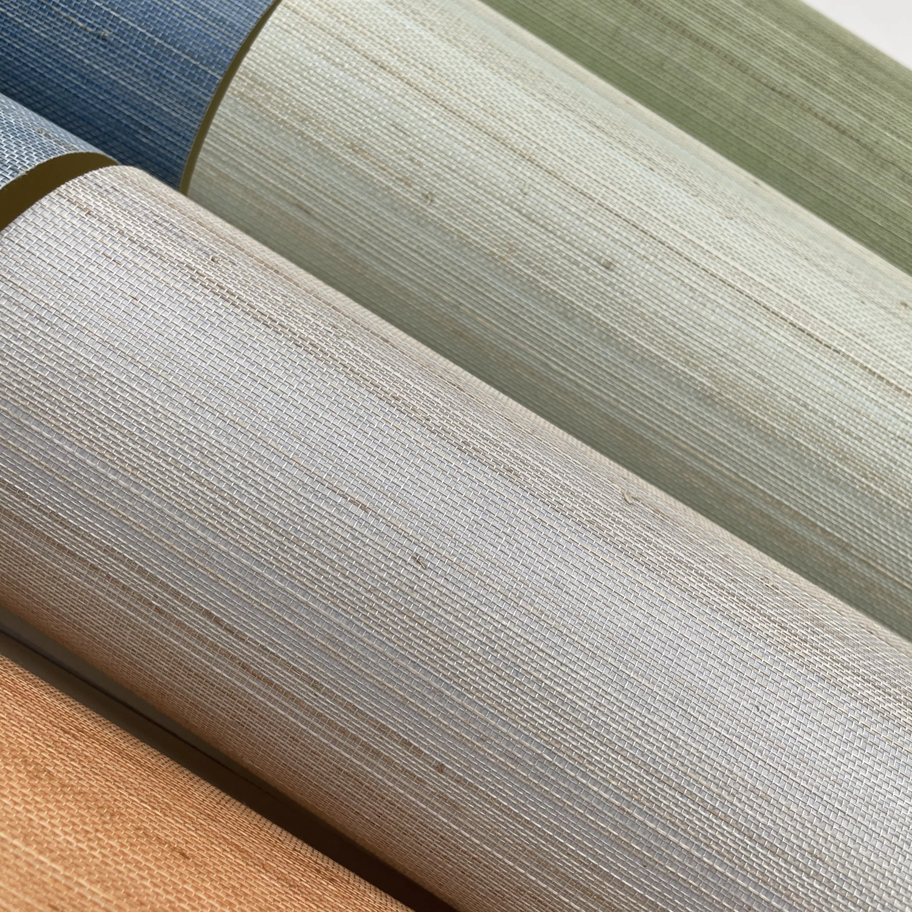 Free Sample MYWIND Wallcovering  New Color Design CollectionHome Interior Sisal Grasscloth Wallpaper Luxury Living Room Decor