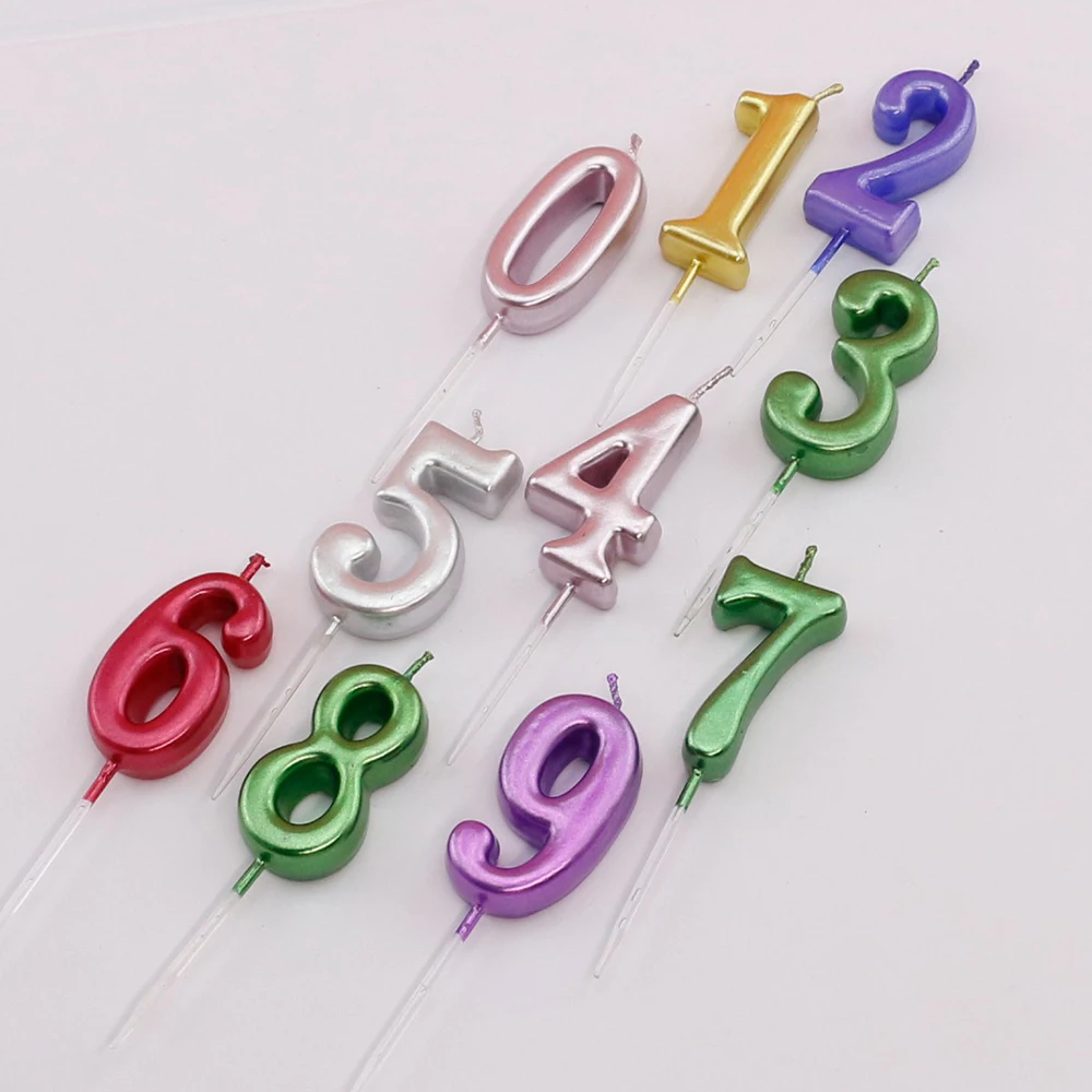 Wholesale Birthday Candle Holders Numbers Gold Birthday Candles For Birthday Party For Cake