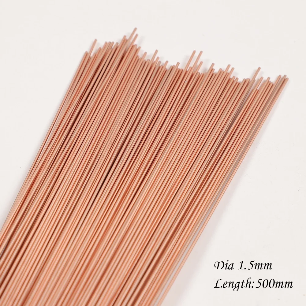Copper phosphorus brazing brass welding rod welding wire bronze electrode soldering rod 1.0/2.0mm*500mm