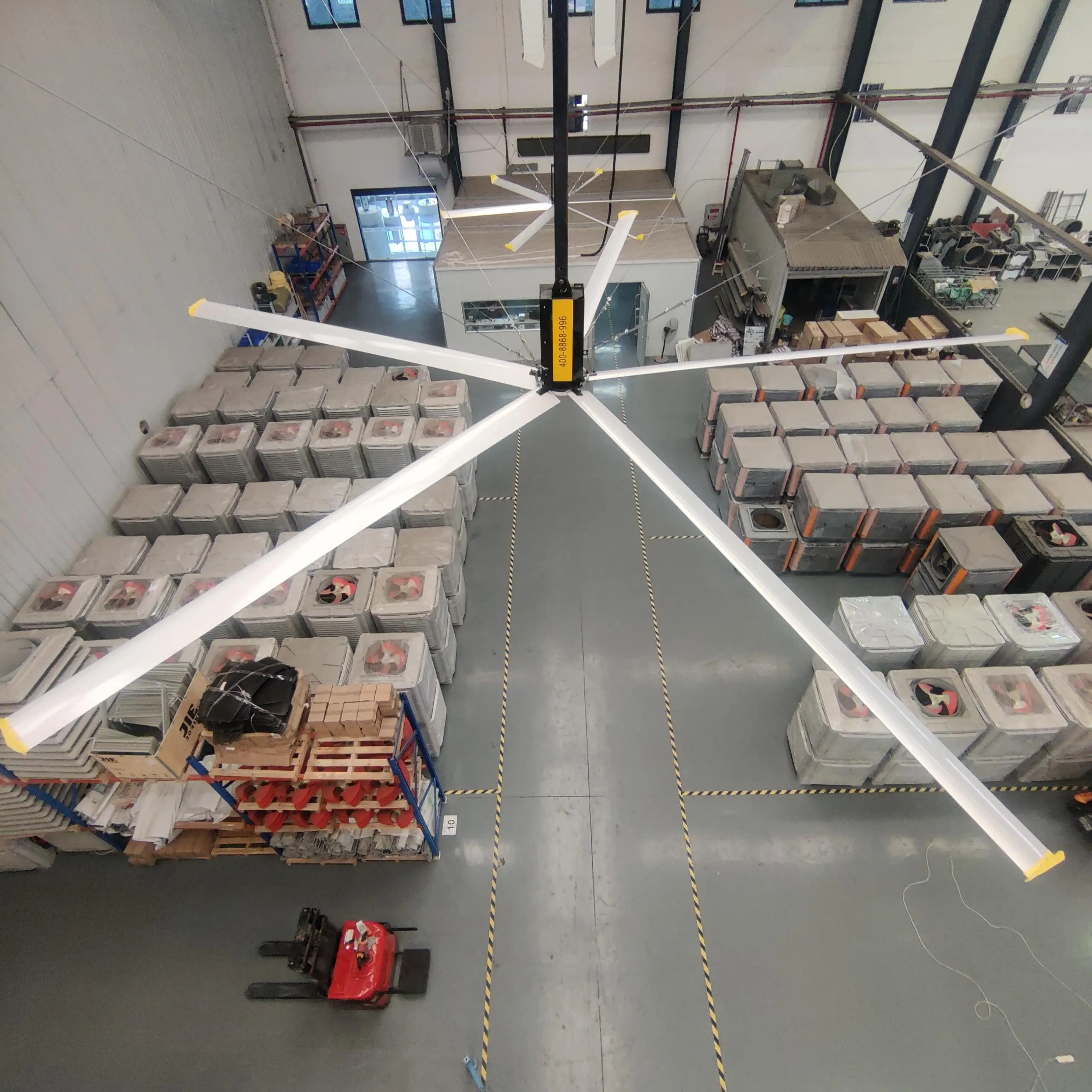 JULAI RTS 18FT 5.5 diameter big hvls industrial ceiling fan for commercial