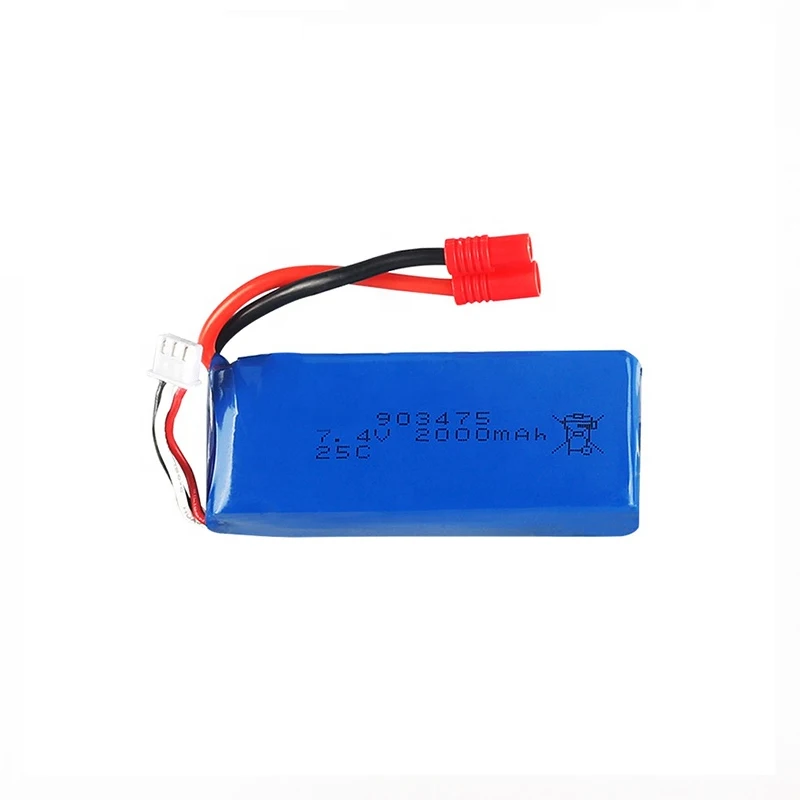 RC Lipo 7,4 V 2000mAh X8C Дрон батарея 903475 2S высокая скорость разряда батареи для Syma