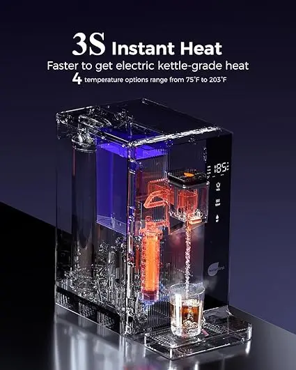 baby hot water dispenser hot cold water desk top bottle water dispenser plastic smart  reduce TDS