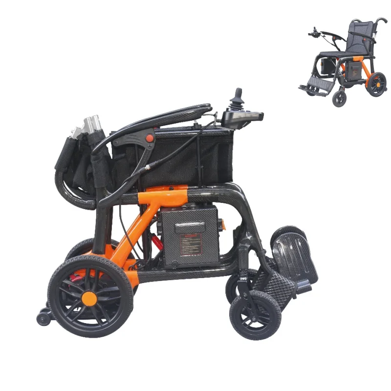 Smart Operation for Easy Mobility Electric Real Carbon Fibre Wheelchair with Screen Remote Control