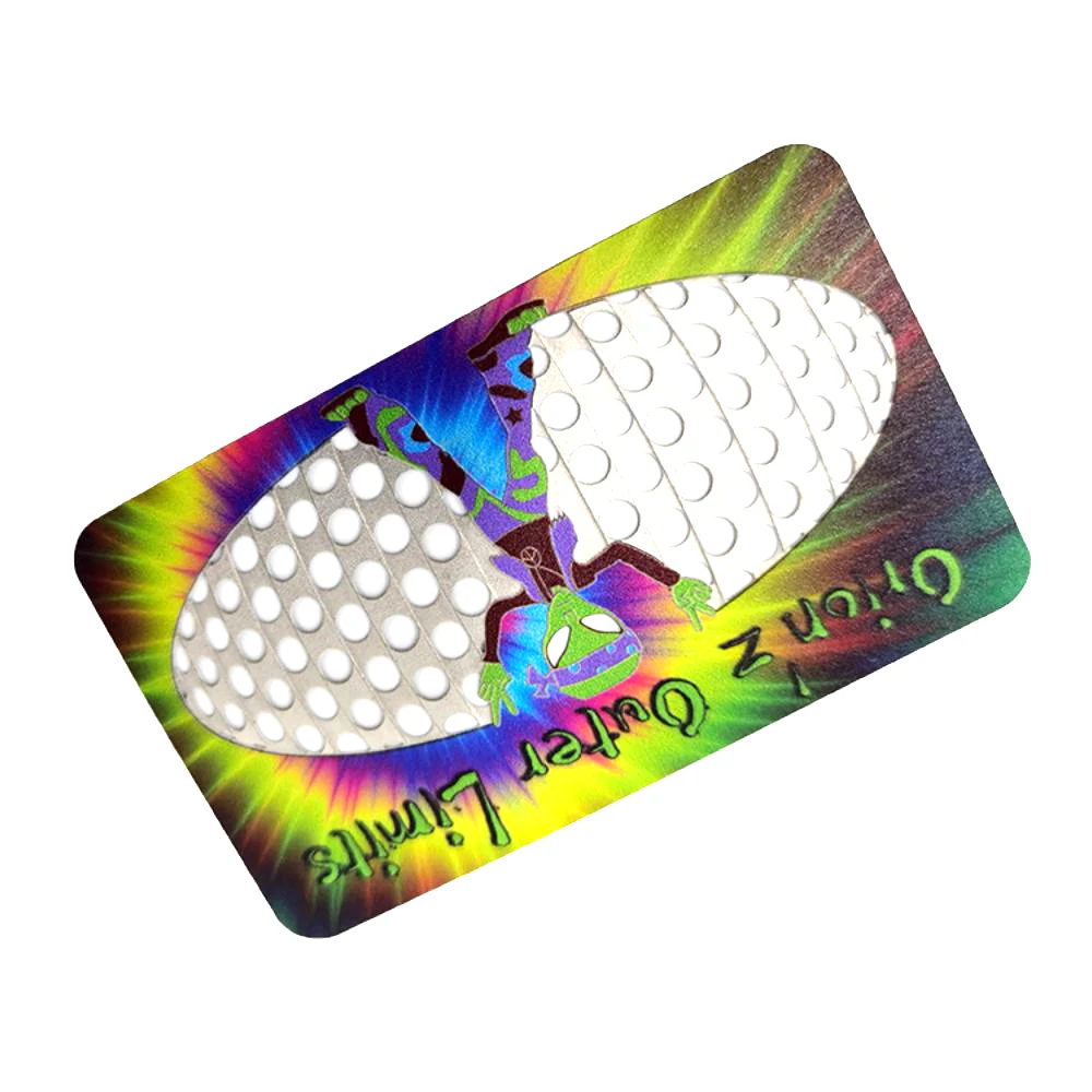 personalized 304 stainless steel 0.5mm thick card grinders vip card crusher metal grinder cards with etching crafts
