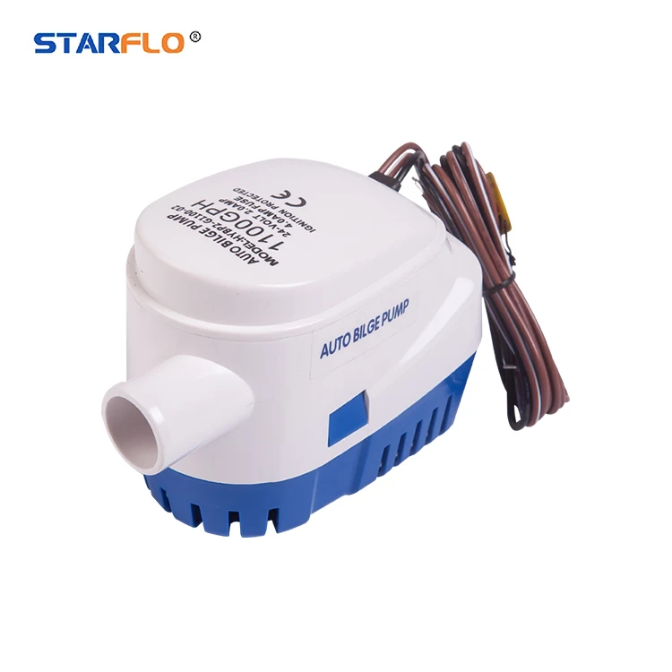 Starflo с батарейным питанием 1100GPH 12V / 24V DC автоматические Трюмные насосы Электрический Правило морской погружной насос