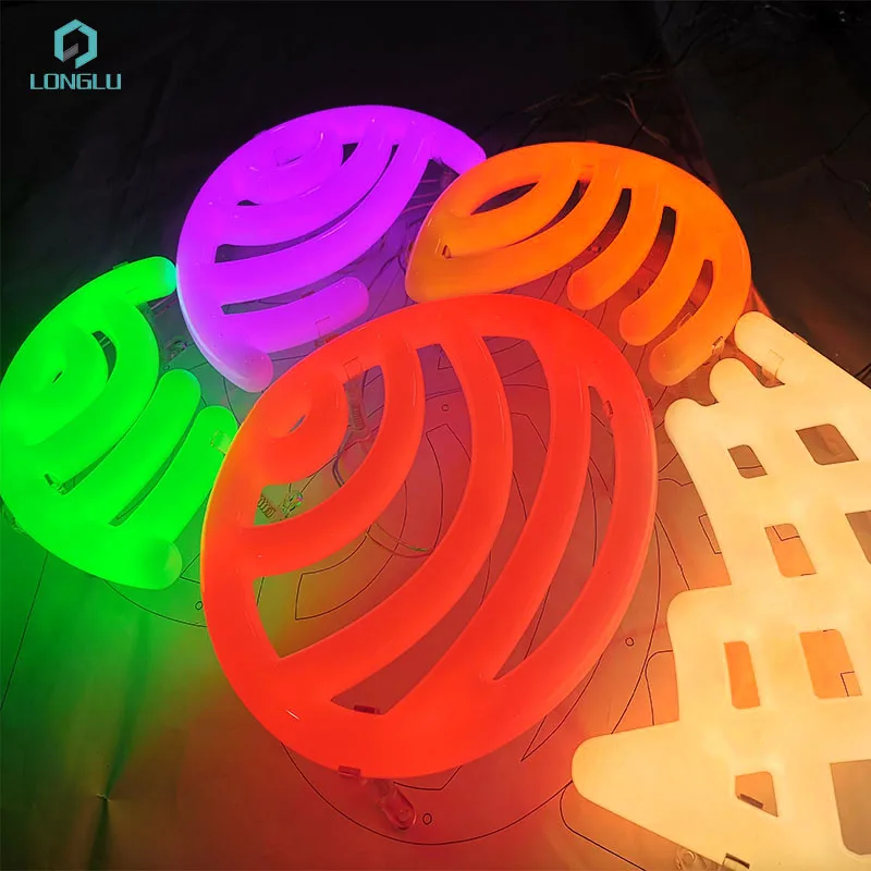 Drop Shipping Fast Delivery Indoor outdoor Advertising 6mm 8mm Ice Cream Custom Neon Signs