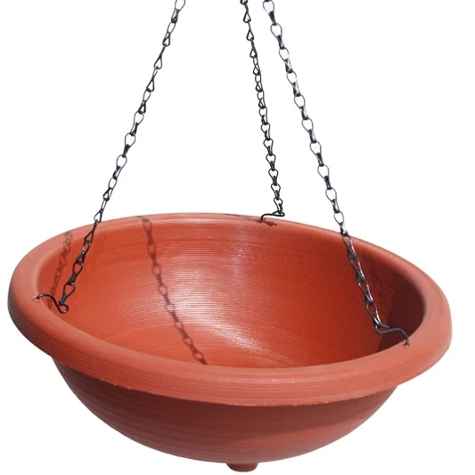 wholesale Home decorative terracotta hang pot plastic hanging baskets for flowers plants