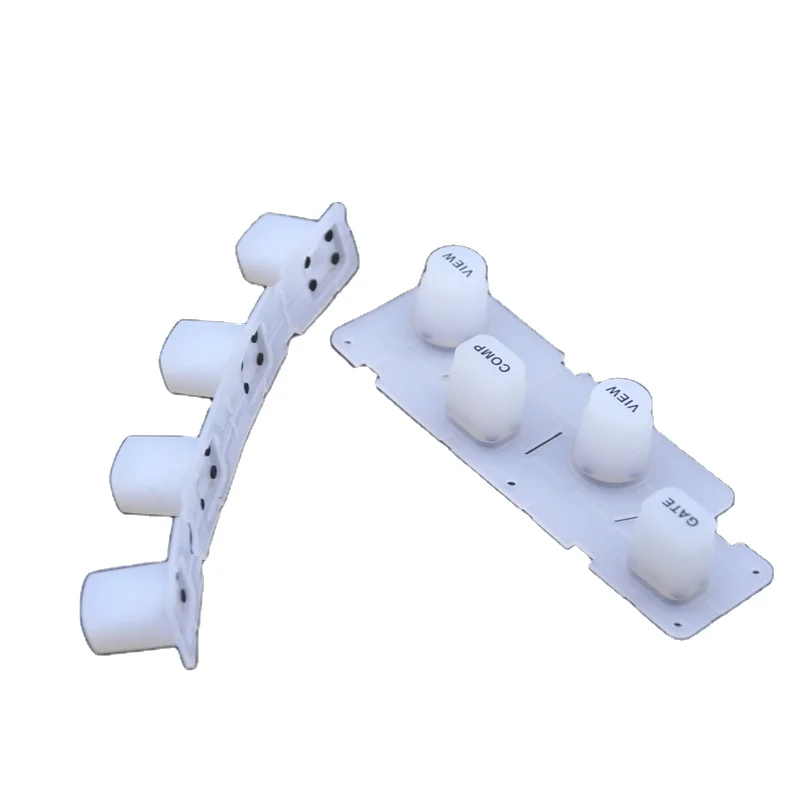 boto iluminado keypad conductive button waterproof soft rubber silicone keyboard