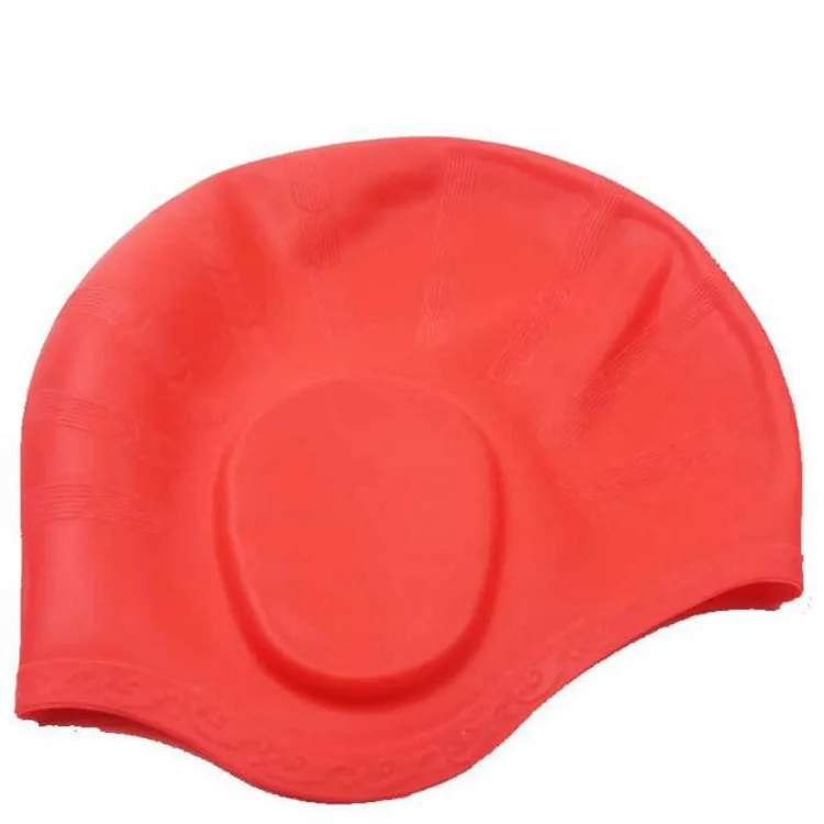 Oem Adult Personalized Waterproof Durable Silicone Water Sports Swimming Caps Custom LOGO Suitable Seamless Ear Protect Pool Hat