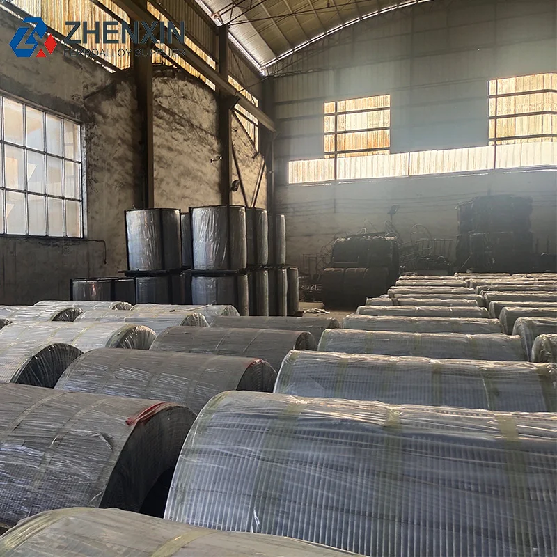 Solid calcium Cored Wire supplier from China/  CaSi cored wire for steelmaking