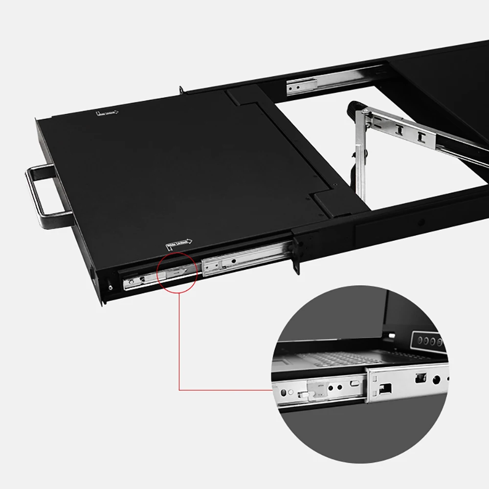 High Quality USB KVM Switch with 19' LCD Screen with 16 Port IP KVM Console 1280x1024 19 Inches  XL1916 Kinan