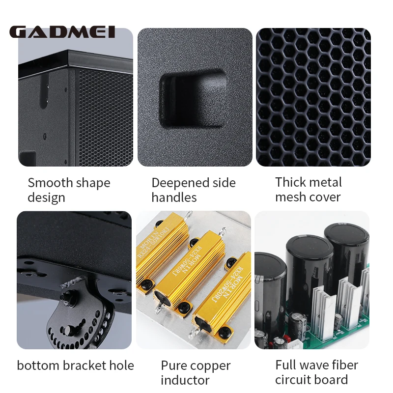 Subwoofer speaker 12 inch bass powered line array speaker pa system outdoor concert sound system