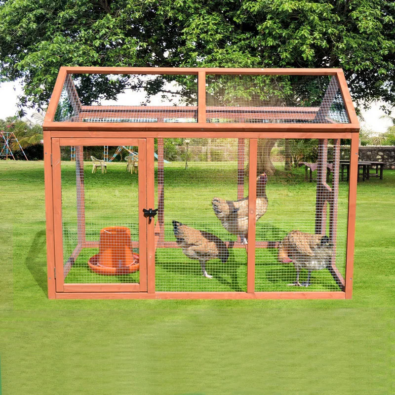 Wholesale Wooden Chicken Coop Cage Large Hen House easy clean outdoor Pet Cage