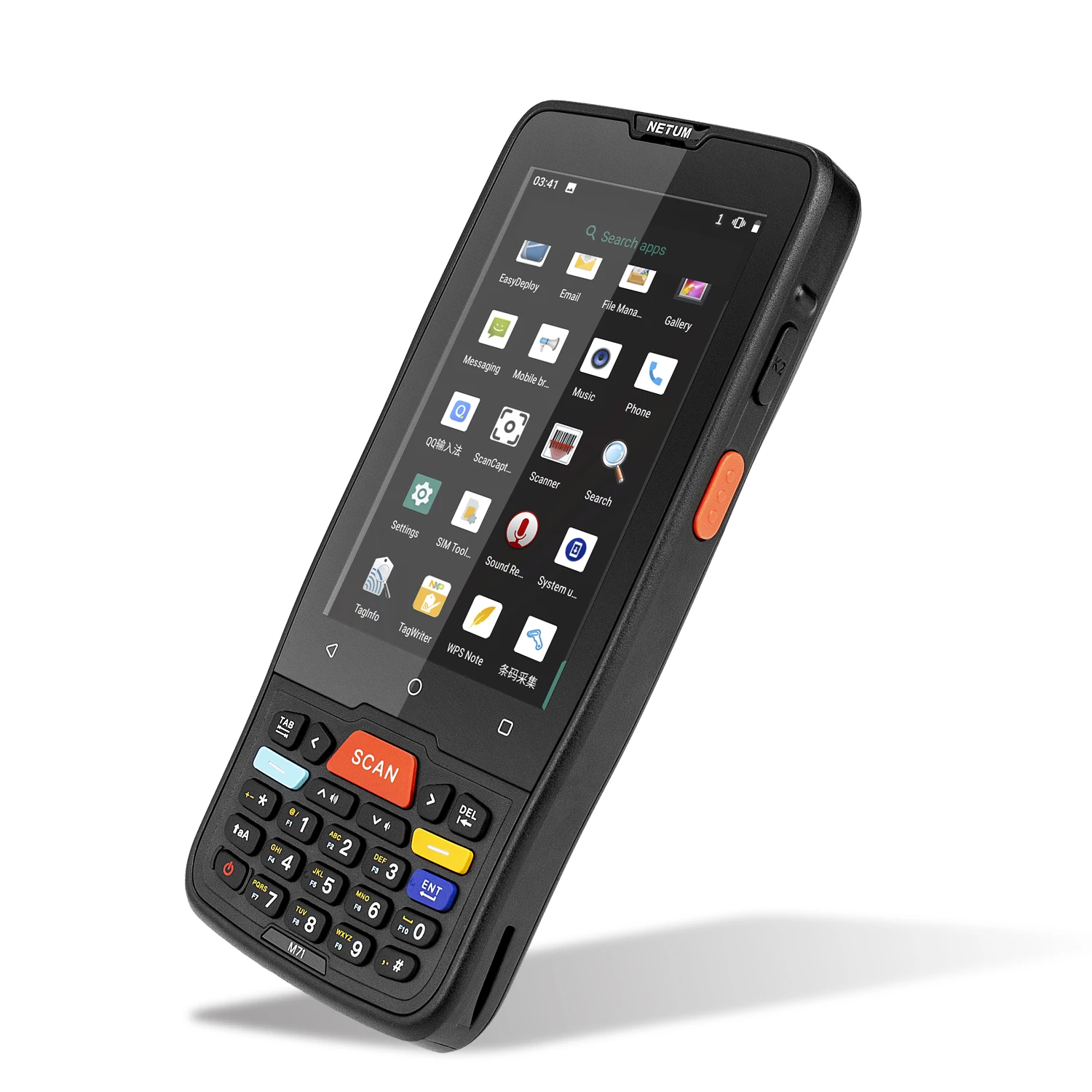 NETUM Rugged M71 цифровой компьютер с клавиатурой PDA Android 9 0 портативный мобильный телефон pda сканер
