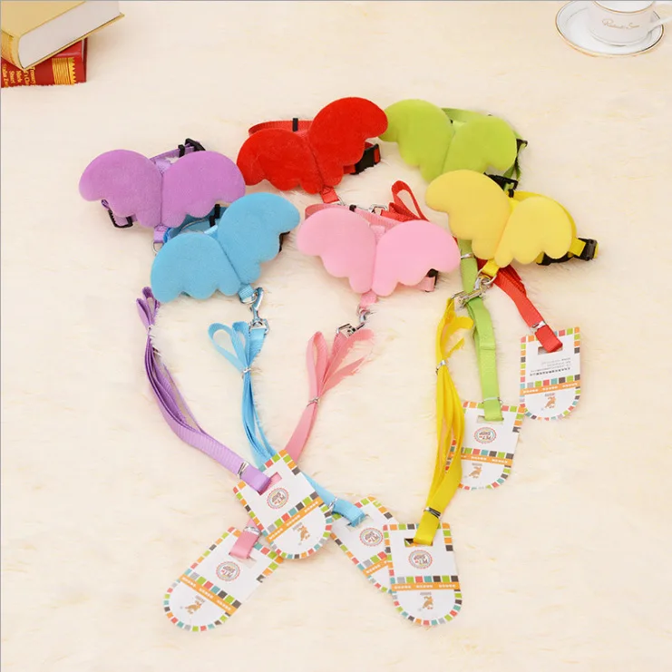 Rarewe Wholesale Angel Wing Cute Dog Harness Set Oem Manufacturer Multi-Design Pet Harness For Puppy Dog Cat