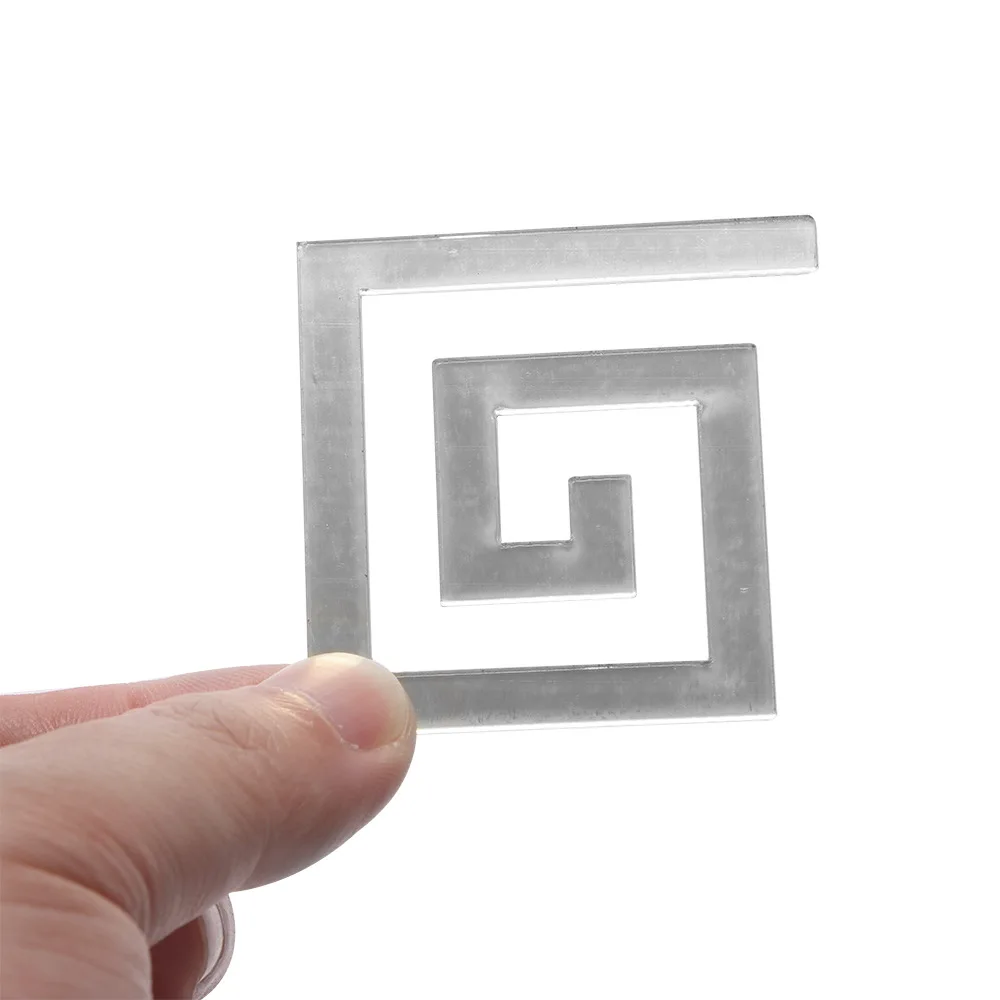 10*10cm DIY Acrylic Wall Sticker Home Room Bedroom Decoration Modern Maze Decor Decal Mirror Wall Sticker