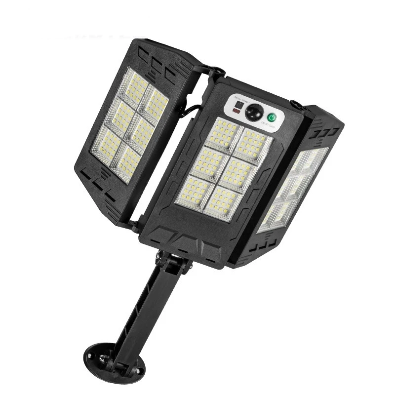 Customization logo Low moq Outdoor waterproof IP66 Parking lot and doorstep 50w 100w 200W 400W abs all in one solar street light