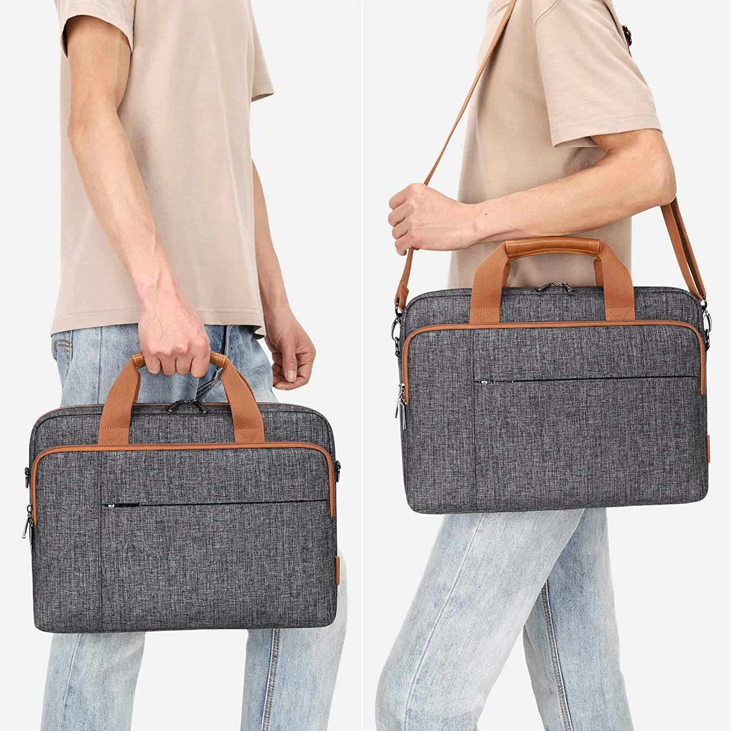 Customizable OEM Business Laptop Bag Waterproof Polyester Leather Computer Bag for Men for Tool Use Factory Made