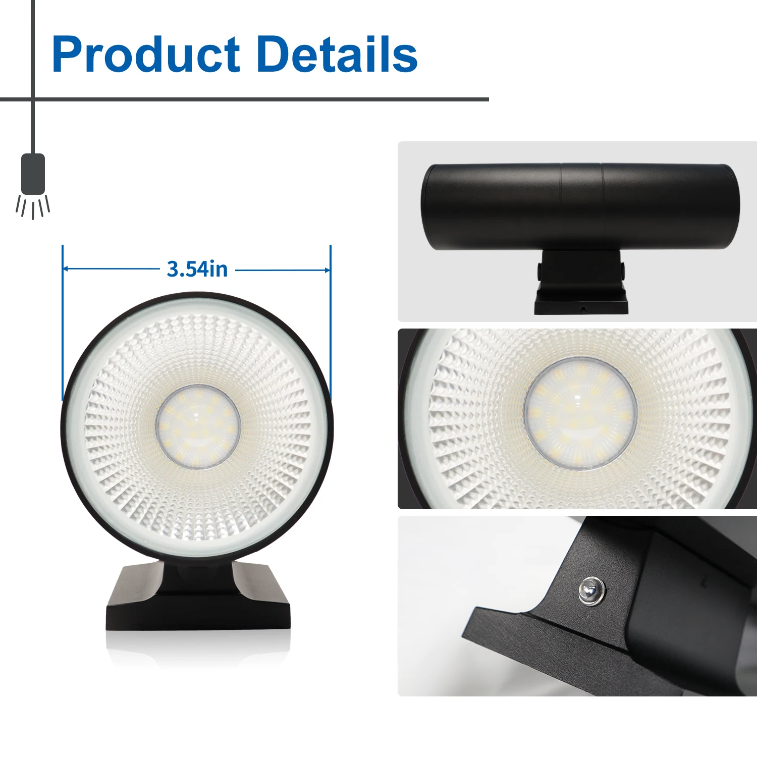 On Sale up and Down 25W Cylinder  IP65 Waterproof 5CCT LED Outdoor Wall Light for Garden Yard Porch
