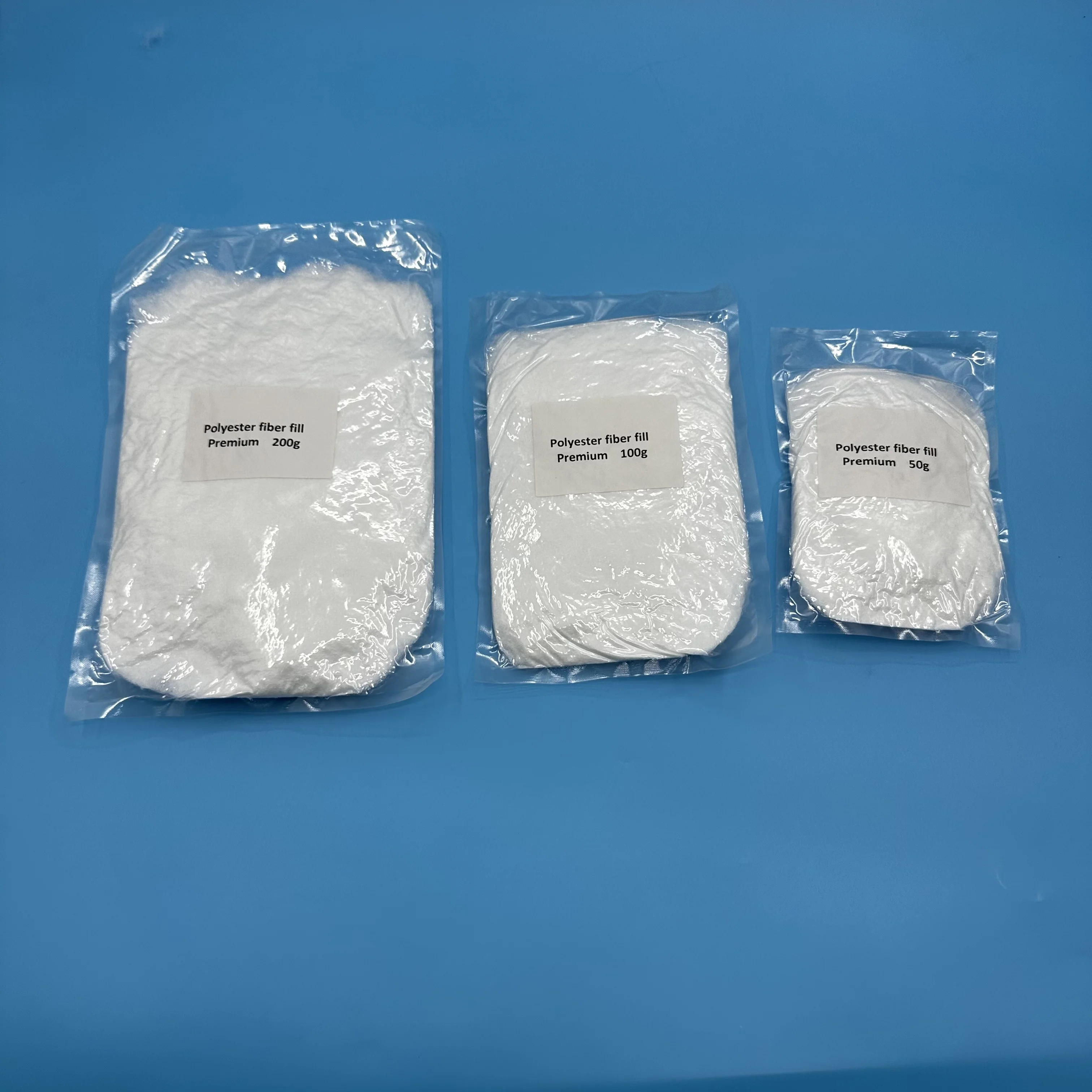 High Quality White PP  Polyester Fiber Filling Premium 10g 7D64 Fiber Stuffing Material